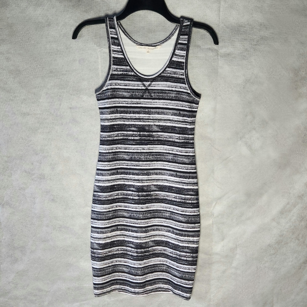 RACHEL Rachel Roy Stripe Casual Tee Shirt Dress